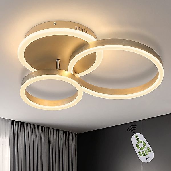 Nettlife LED Deckenleuchte Wohnzimmer Dimmbar 3 günstig online kaufen
