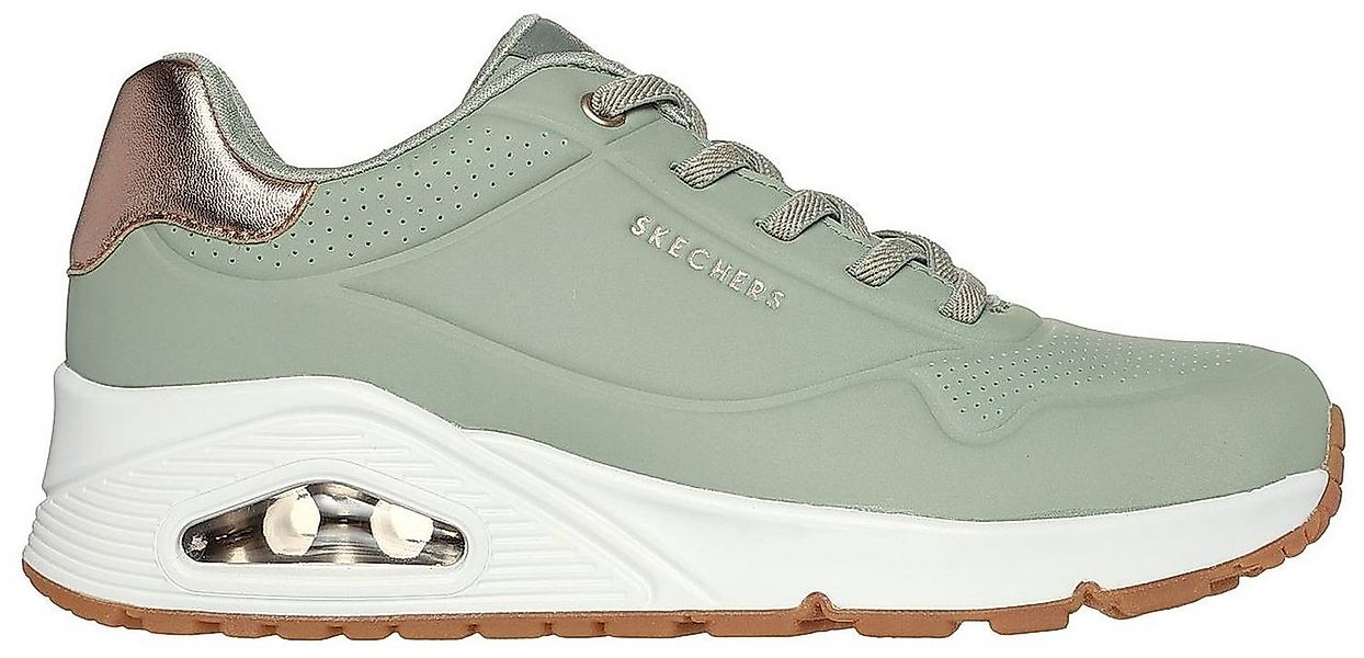 Skechers Skechers Uno Shimmer Away Sage Durabuck/ Rose Gold Sneaker günstig online kaufen