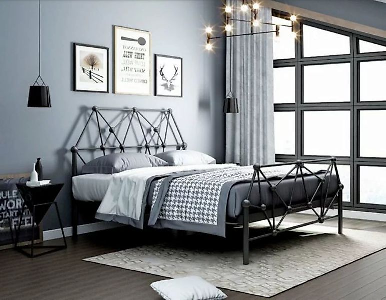 JVmoebel Bett, Italienische Designer Schlazimmer Betten 180x200cm Leder Neu günstig online kaufen