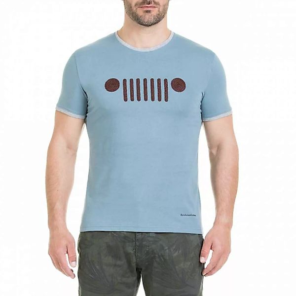 Jeep O100837a691 Kurzärmeliges T-shirt L Avio Light Blue günstig online kaufen