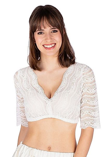 MarJo Dirndlbluse Dirndlbluse - GINA-LOTTA - offweiß, schwarz günstig online kaufen