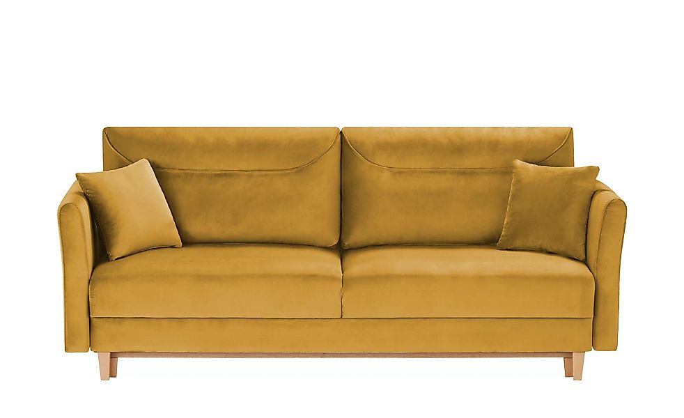 finya Schlafsofa  Thomas - gelb - 218 cm - 95 cm - 98 cm - Polstermöbel > S günstig online kaufen