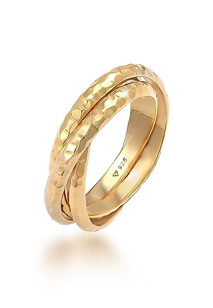 Elli Fingerring Wickelring Trini Klassik Gehämmert günstig online kaufen