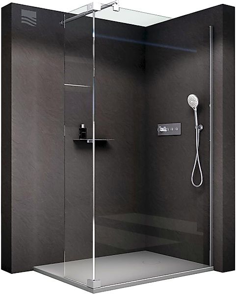 Bernstein Walk-in-Dusche NT109, 8mm ESG-Sicherheitsglas Nano-Beschichtung günstig online kaufen