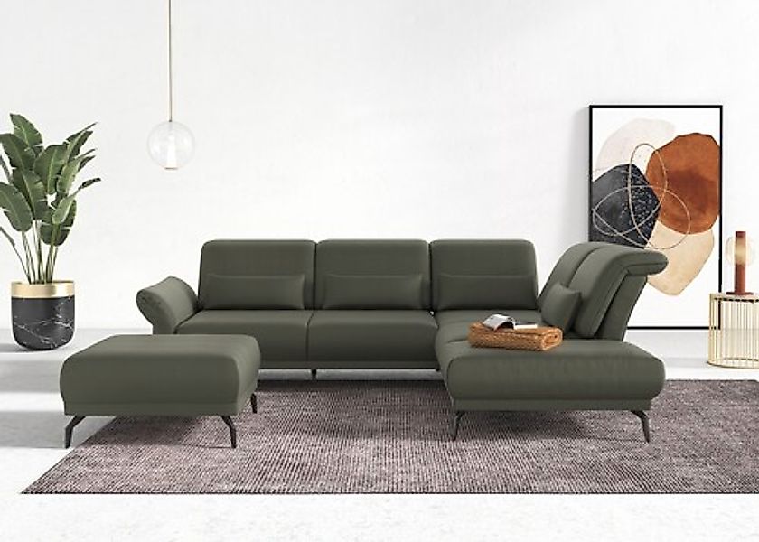 Home affaire Ecksofa »Coco L-Form« Sitztiefen-, Arm- und Kopfteilverstellun günstig online kaufen