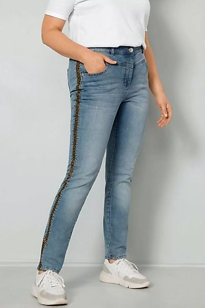 MIAMODA Regular-fit-Jeans Jeans Slim Fit Leo-Seitenstreifen 5-Pocket günstig online kaufen