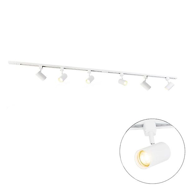 Qazqa Schienensystem-Sets Iconic jeana, 194 cm, (1-tlg), GU10, Modern, Stah günstig online kaufen