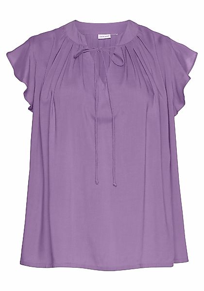 LASCANA Schlupfbluse mit Rüschenärmeln, Kurzarmbluse, elegant günstig online kaufen