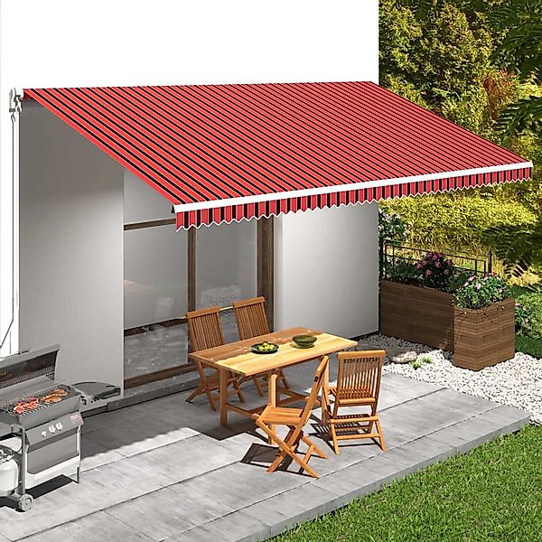 furnicato Markise Markisenbespannung Canvas Orange & günstig online kaufen