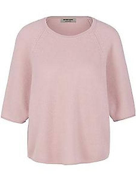 Rundhals-Pullover aus 100% Kaschmir Peter Hahn rosé günstig online kaufen