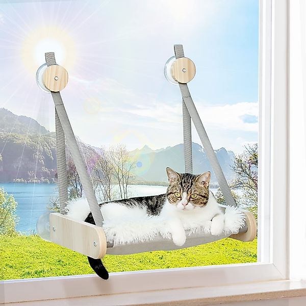 Purpurra Katzen-Hängematte Katzenfensterliege, Single / doppel günstig online kaufen