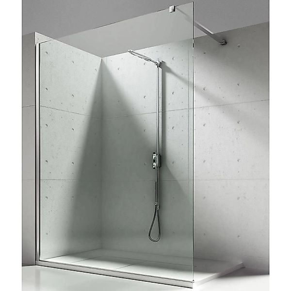 Aloni Walk In Dusche Begehbare Duschwand Glas Duschabtrennung Duschtrennwan günstig online kaufen