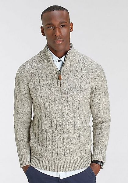 DELMAO Troyer "Bis Größe 3XL", mit Zopfmuster günstig online kaufen