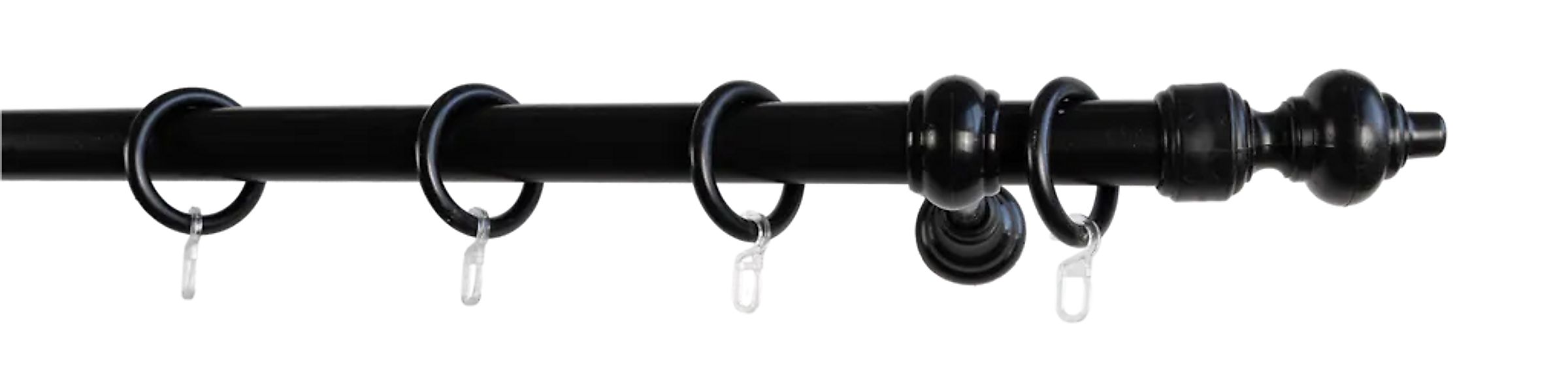 GARESA Gardinenstange "STANDARD" Ø 28 mm 1 läufig-läufig Wunschmaßlänge Vor günstig online kaufen