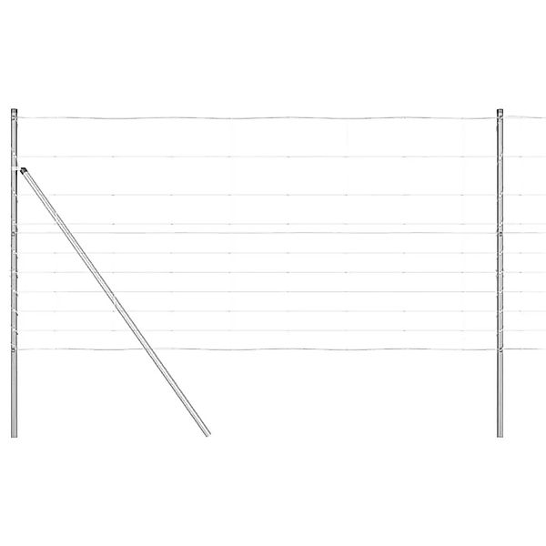 vidaXL Zaunpfosten Galvanisiert 25 x 1,2 m Stahl 3351343 günstig online kaufen