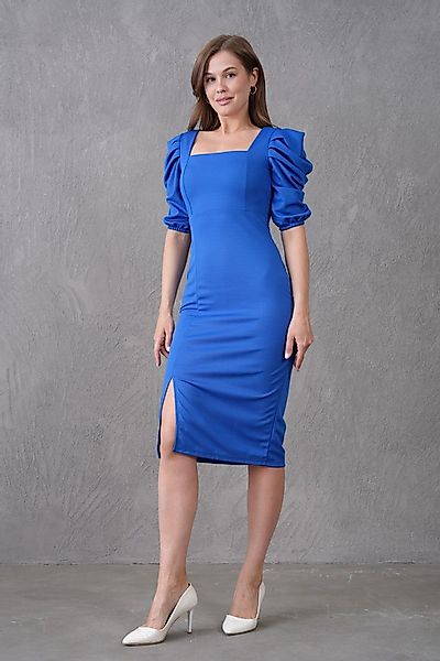 WOMAN VISION Minikleid Midikleid mit Schlitzdetail, eckigem Ausschnitt und günstig online kaufen