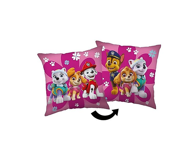 PAW PATROL Dekokissen Paw Patrol Flowers Kissenbezug 40x40 cm – Dekokissenh günstig online kaufen