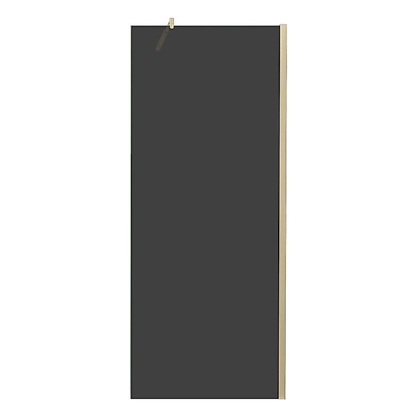 AICA Goldrahmen Walk In Duschtrennwand B.120cm x H.200cm Duschwand mit Glas günstig online kaufen