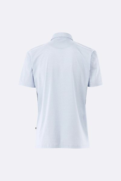 Jersey Poloshirt mit Signature-Print aus Schweizer Baumwolle günstig online kaufen