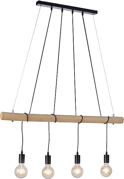 JUST LIGHT Pendelleuchte »TERO«, 4 flammig, Leuchtmittel E27   LED wechselb günstig online kaufen