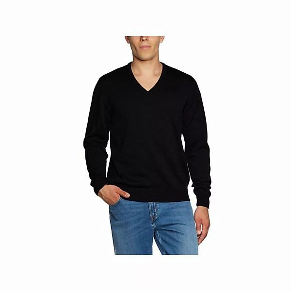 MAERZ Muenchen V-Ausschnitt-Pullover schwarz regular fit (1-tlg) günstig online kaufen