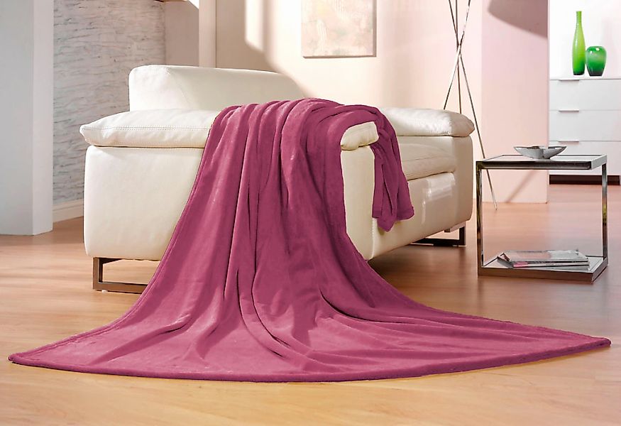 Gözze Wohndecke "Memphis" in tollen Unifarben, Kuscheldecke günstig online kaufen
