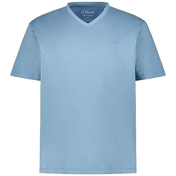 s.Oliver Basic-T-Shirt Farbe mittelblau Größe: 6XL günstig online kaufen