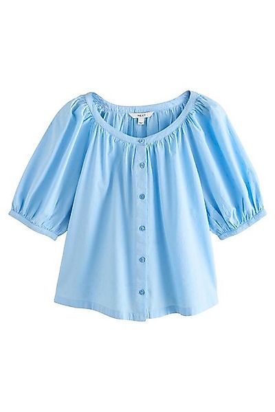 Next Blusenshirt Blumenbesticktes, kurzärmeliges Oberteil (1-tlg) günstig online kaufen