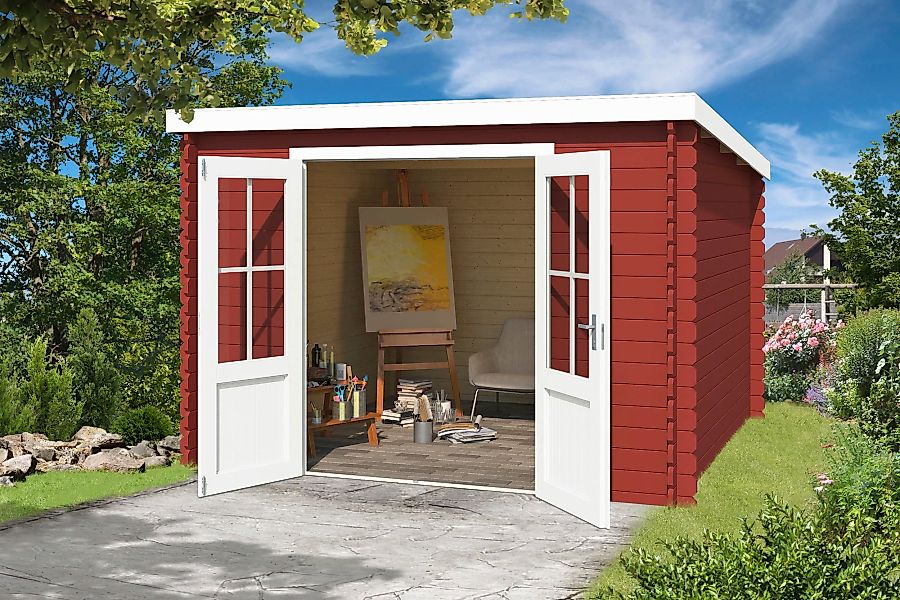 LASITA MAJA Gartenhaus "Atlanta", Blochbohlenhaus 28mm, Fundamentmass 2920x günstig online kaufen
