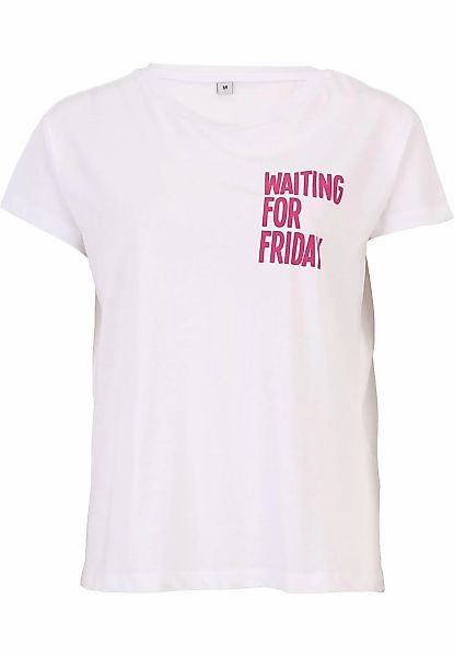 MisterTee T-Shirt "MisterTee Damen Ladies Waiting For Friday Box Tee", 1 St günstig online kaufen