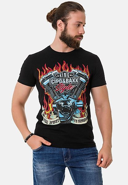 Cipo & Baxx T-Shirt "T-Shirt", mit markantem Print günstig online kaufen