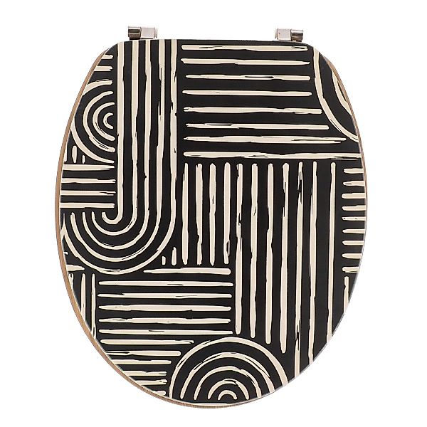 LikeKa WC-Sitz Toilettensitz mit MDF-Holzkern Toilettendeckel günstig online kaufen