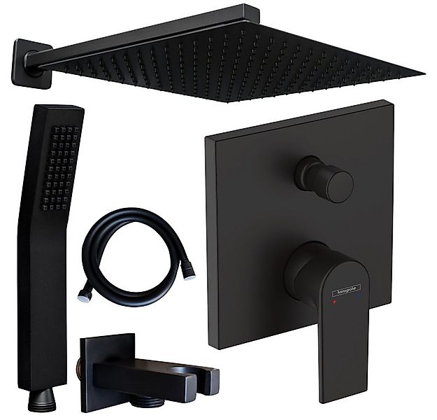 Hansgrohe und Jowi Duscharmatur Vernis Shape Unterputz Duscharmatur Schwarz günstig online kaufen