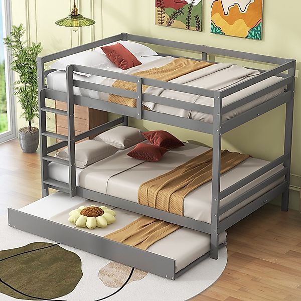 TavilaEcon Etagenbett Kinderbett, Jugendbett, Holzbett, Dreibett günstig online kaufen