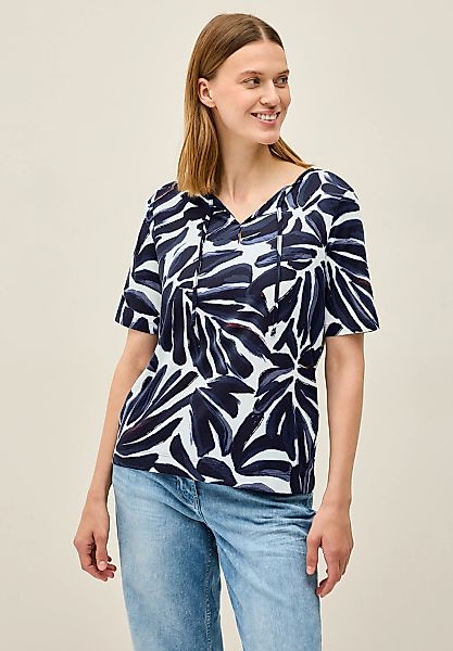 Cecil Tunikashirt mit Blättermuster günstig online kaufen