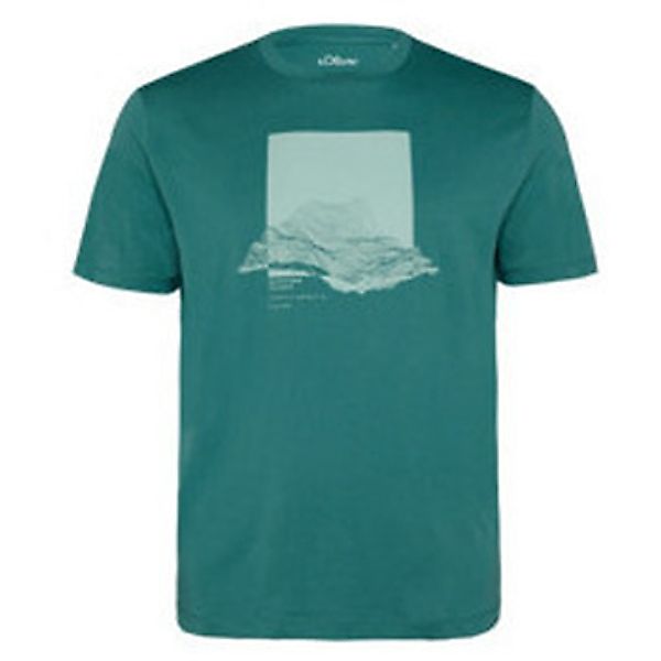 S.Oliver  T-Shirt Rundhals T-Shirt für Herren in unifarben günstig online kaufen