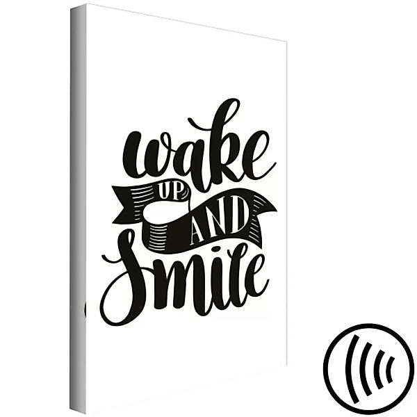 Leinwandbild Wake up and Smile (1 Part) Vertical XXL günstig online kaufen