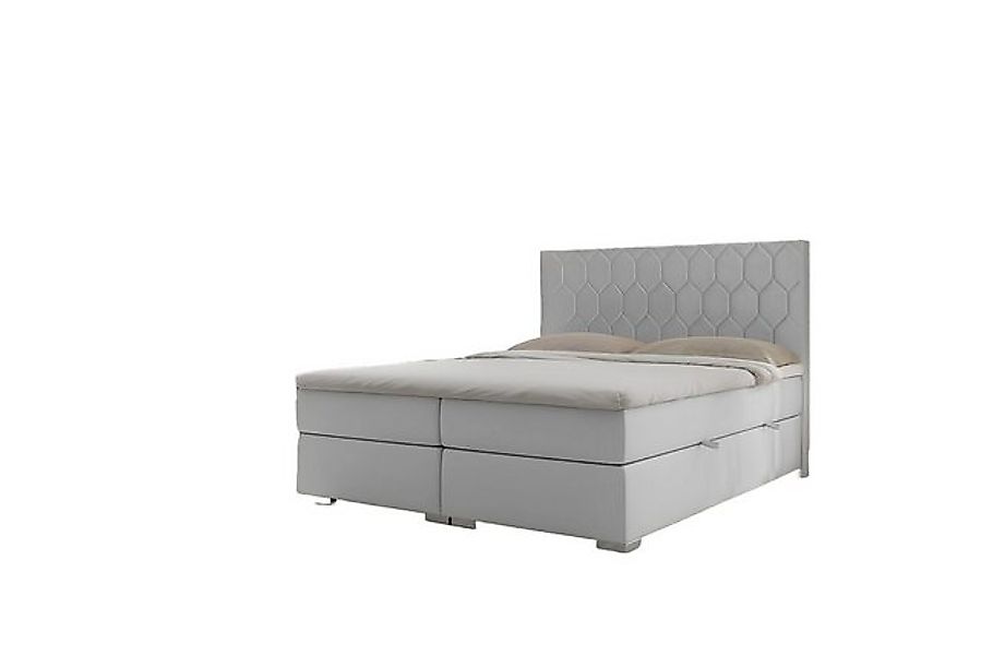 Xlmoebel Bett Hotel Doppelbett Deluxe in Grau mit Boxspring-Design, Polster günstig online kaufen