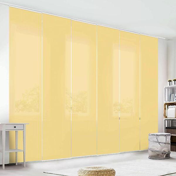 Bilderdepot24 Schiebegardine modern Flächenvorhang blickdicht Honig, günstig online kaufen