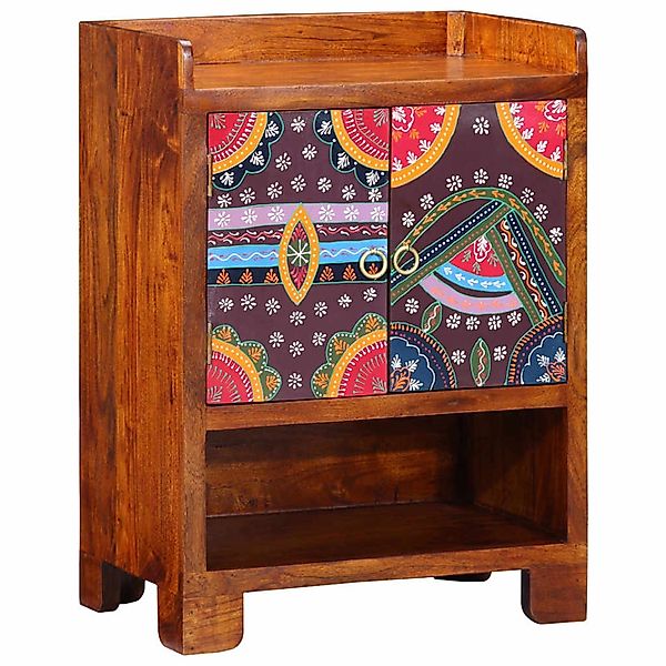 vidaXL Schuhschrank mit Tür Braun 55 x 35 x 75 cm Massivholz Akazie 4016512 günstig online kaufen