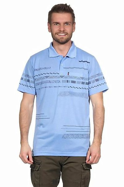 EloModa Poloshirt Herren Poloshirt Sommer Polo-Hemd Kurzarm mit Muster, M L günstig online kaufen