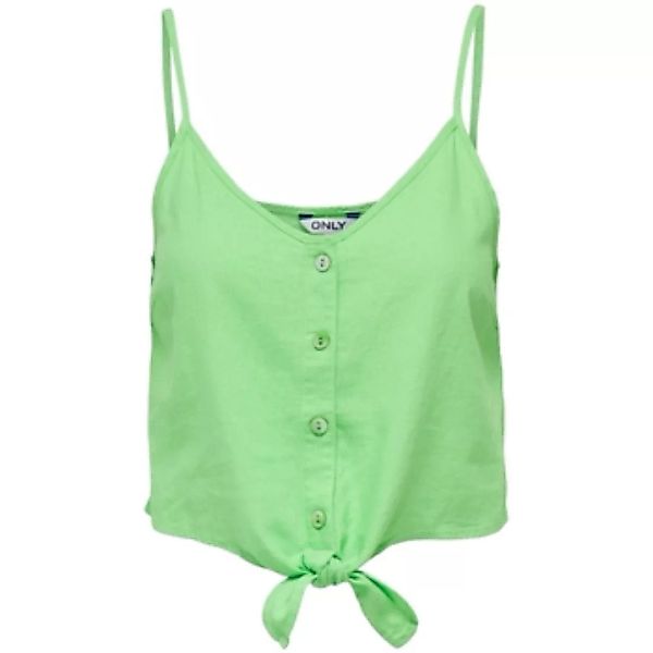 Only  Blusen Top Caro Strap Linen - Summer Green günstig online kaufen
