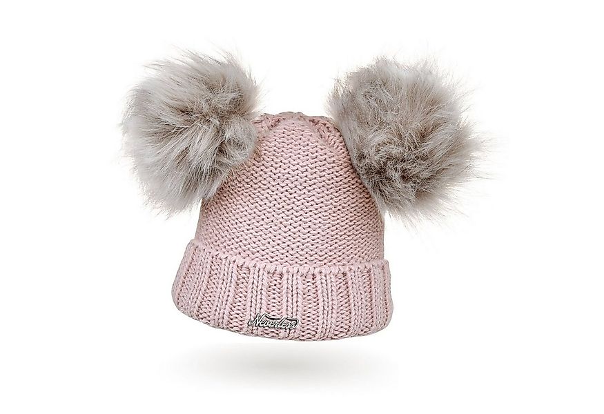 Neverless Bommelmütze Warme Strickmütze Damen Wintermütze Bommelmütze gefüt günstig online kaufen