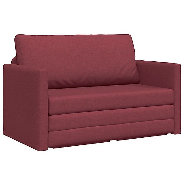 vidaXL Sofa Boden-Sofa-Bett 2-in-1 Burgunderrot 124x71x78 cm Stoff, 1 Teile günstig online kaufen