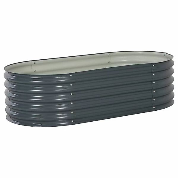 Garten-hochbeet 160x80x44 Cm Verzinkter Stahl Grau günstig online kaufen