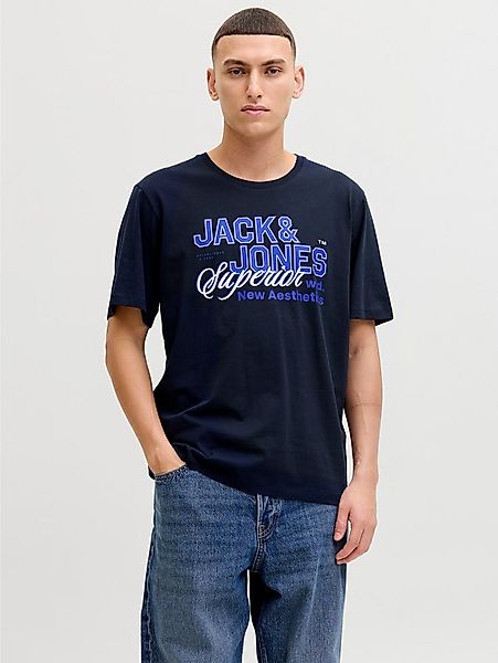 Jack & Jones Rundhalsshirt JJELOGO TEE SS O-NECK 2 COL SS26 SN mit Grafikpr günstig online kaufen