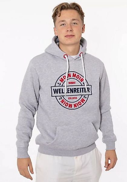 Zwillingsherz Hoodie "Wellenreiter" mit Fronttaschen und Kordel günstig online kaufen