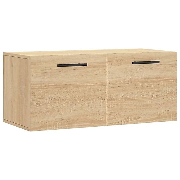 vidaXL Wandschrank Sonoma-Eiche 80x36,5x35 cm Holzwerkstoff 830103 günstig online kaufen