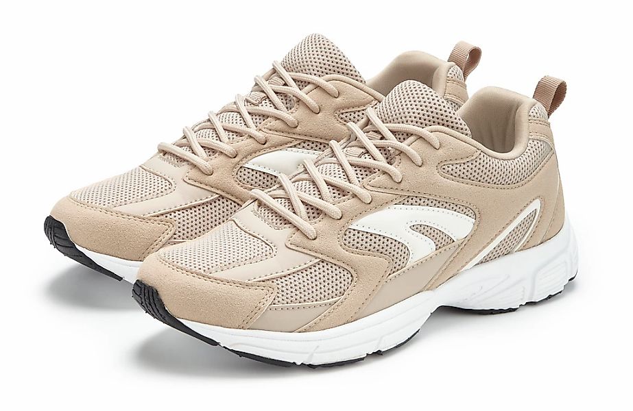 LASCANA Sneaker "Halbschuh," runde Schuhspitze, sportive Sohle, mit Schnüru günstig online kaufen