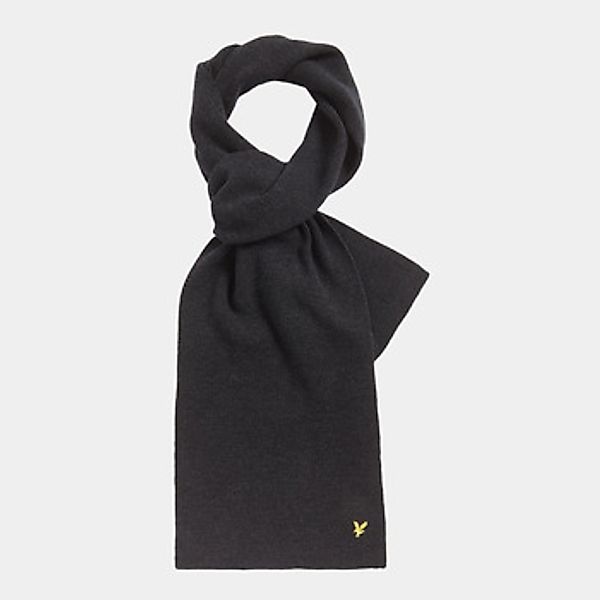 Lyle & Scott  Schal Lambswool ribbed scarf - jet black marl günstig online kaufen